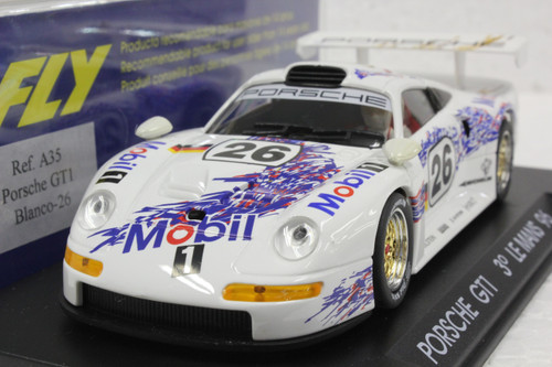 A35 Fly Porsche 911 GT1 3rd Place 24h Le Mans 1996, #26 1:32 Slot Car