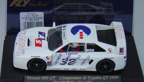 A243/88021 Fly Venturi 400 GT Campeonato De Espana GT 1999, #32 1:32 Slot Car