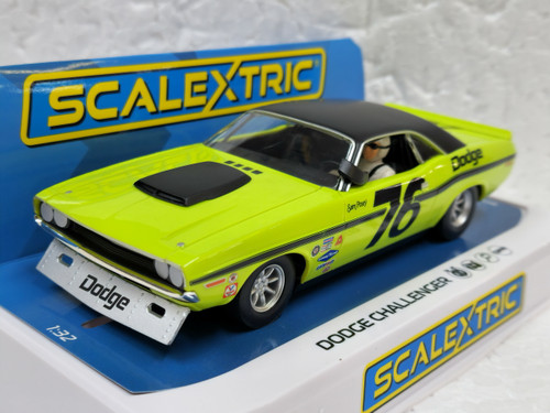 C4164 Scalextric Dodge Challenger - Sam Posey, #76 1:32 Slot Car *DPR*