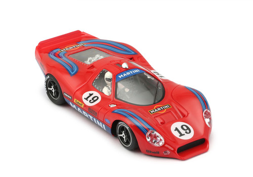 0219SW NSR FORD P68 Martini Racing Red, #19 Shark 21.5K RPM EVO 1:32 Slot Car