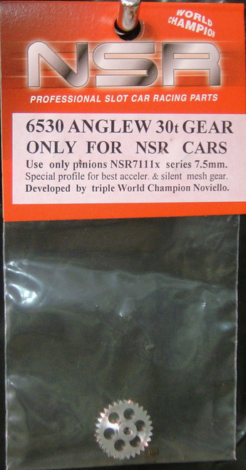 6530 NSR 30-Tooth Aluminum Anglewinder Gear 16.8mm 3/32 1:32 Slot Car Part