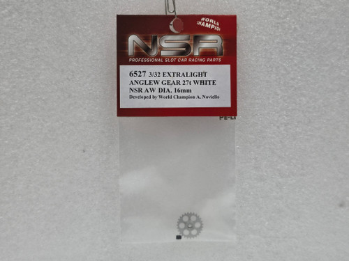 6527 NSR 27-Tooth Gear Aluminum Anglewinder 16mm Extra Light 3/32 1:32 Slot Car Part