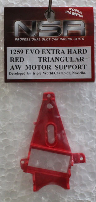 1259 NSR Triangular Anglewinder Long Can Motor Mount Ex Hard 1:32 Slot Car Part
