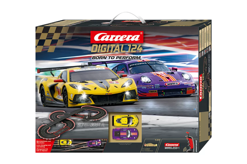 23630 Carrera Digital 124 Born to Perform 1:24 Slot Car Set