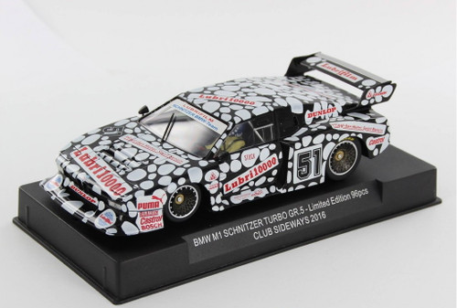 SW44Y Racer Sideways BMW M1 Schnitzer Gr. 5 Lubrifilm Zolder DRM