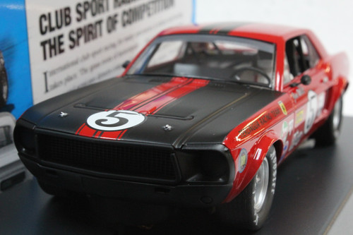 P112 Pioneer 1968 Ford Mustang Trans-Am Notchback Jim West, #5 1:32 Slot Car