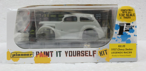 KIT #5 Pioneer '37 Chevy Sedan Legends Racer Paint it Yourself 1:30 Slot Car Kit