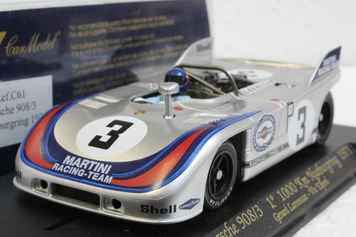 C61 Fly Porsche 908/3 Martini Racing 1st Place 1000Km Nurburgring 1971, #3 1:32 Slot Car