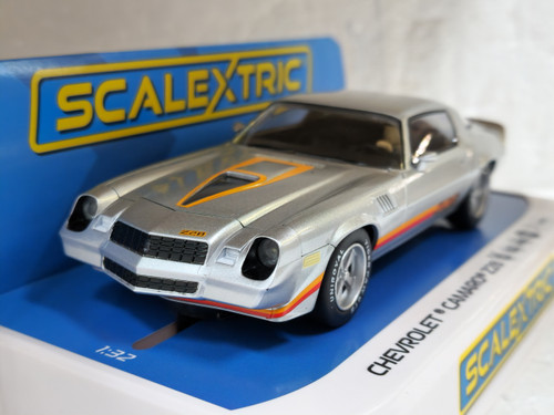 C4227 Scalextric Chevrolet Camaro Z28 - Silver 1:32 Slot Car *DPR*