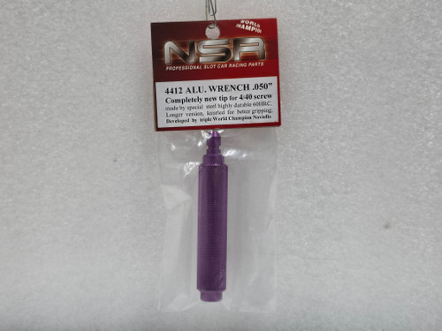 4412 NSR Precision Allen Driver w/Steel Tip .050" for M2.5 Screws 1:32 Slot Car Part