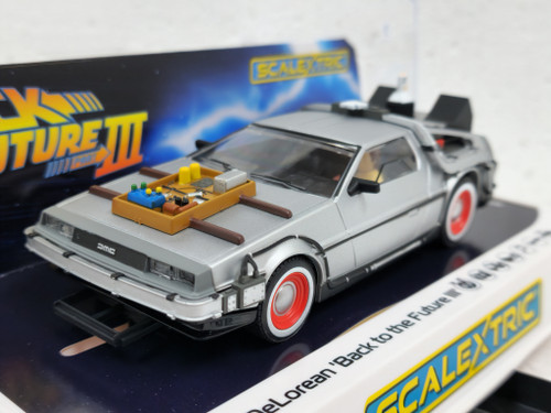 C4307 Scalextric DeLorean - Back to the Future III Time Machine 1:32 Slot Car *DPR*