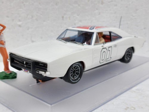 P026-DS Pioneer The General Lee '69 Dodge Charger - Dukes of Hazzard White, #01 1:32 Slot Car