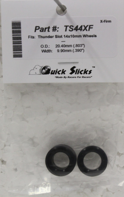 TS44XF Quick Slicks Silicone Tires for 14x10mm Thunder Slot Aluminum Wheel 1:32 Slot Car Part
