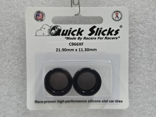 CB66XF Quick Slicks Silicone Tires for 17x11mm Scalextric