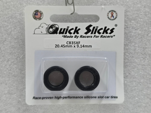 CB35XF Quick Slicks Silicone Tires for 15/17x8mm Aluminum Wheel 1:32 Slot Car Part