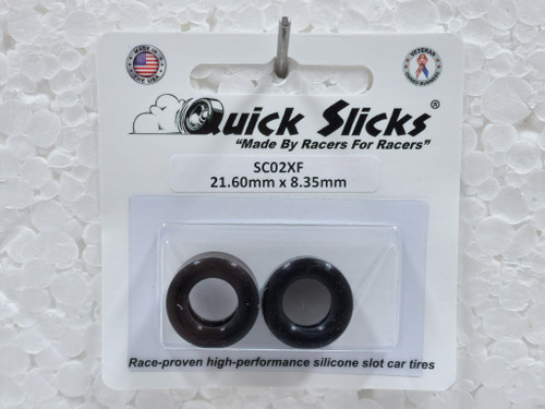 SC02XF Quick Slicks Silicone Tires for Scalextric Trans Am, etc. 1:32 Slot Car Part