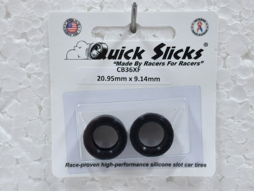 CB36XF Quick Slicks Silicone Tires for 15/17x8mm Aluminum Wheel 1:32 Slot Car Part
