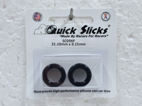 SC09XF Quick Slicks Silicone Tires for Scalextric 79 Camaro Z28, Cuda 1:32 Slot Car Part