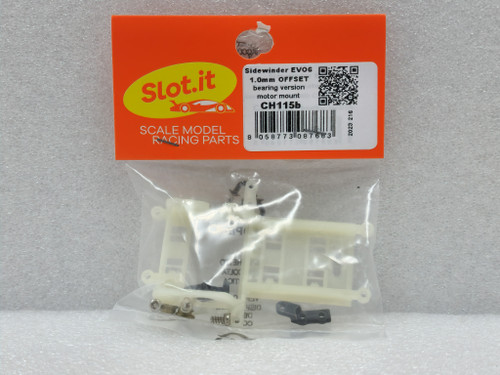 SICH115b Slot.it Sidewinder Motor Mount 1mm Offset Pod EVO6 - Bearings 1:32 Slot Car Part