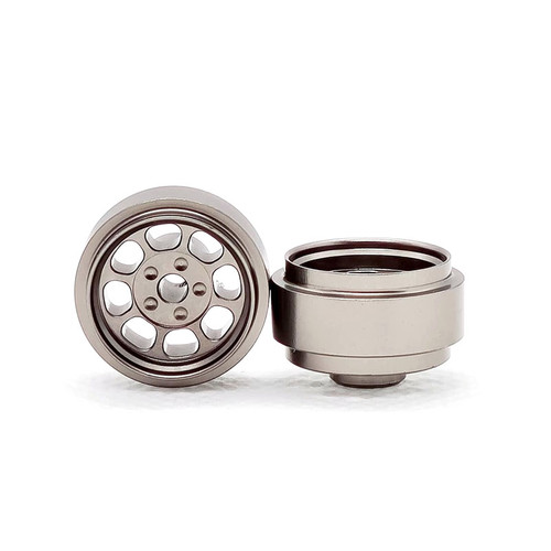 STAFFS82 Staffs Classic Aluminum Wheels 15.8 x 8.5mm Silver (2) 1:32 Slot Car Part