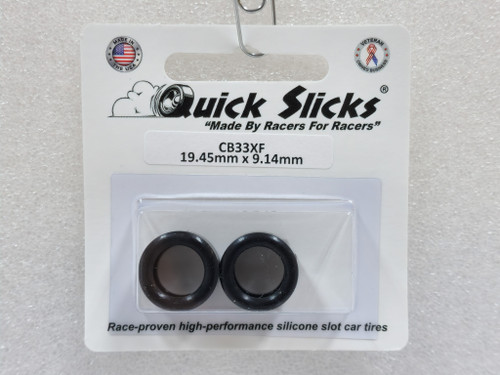 CB33XF Quick Slicks Silicone Tires for 15/17x8mm Aluminum Wheel 1:32 Slot Car Part