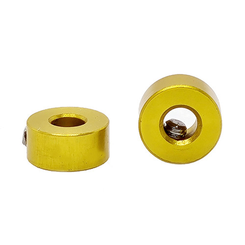 STAFFS75 Staffs Aluminum Axle Stopper 3/32 + M2 grub Gold (x2) 1:32 Slot Car Part