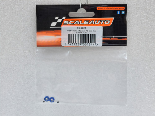 SC-1124 Scaleauto Axle Stoppers Blue Lightened for 3/32" Axle 1:32 Slot Car Part