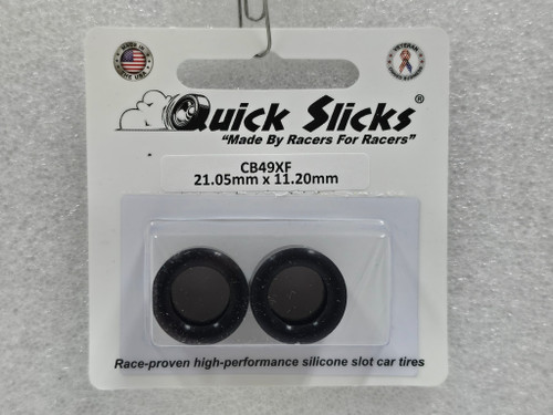 CB49XF Quick Slicks Silicone Tires for Fly 15x11mm Classic Wheel 1:32 Slot Car Part