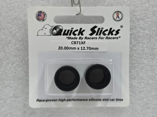 CB71XF Quick Slicks Silicone Tires for 15x13mm Aluminum Wheel 1:32 Slot Car Part