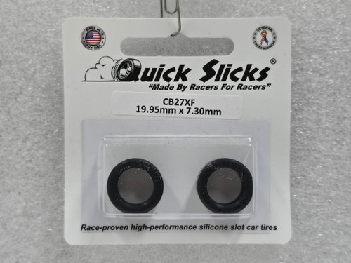 CB27XF Quick Slicks Silicone Tires for 15x7mm Aluminum Wheel 1:32 Slot Car Part