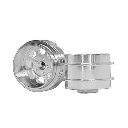 STAFFS168 Staffs Classic Deep Dish Aluminum Air Wheels 15.8x10mm Silver (2) 1:32 Slot Car Part