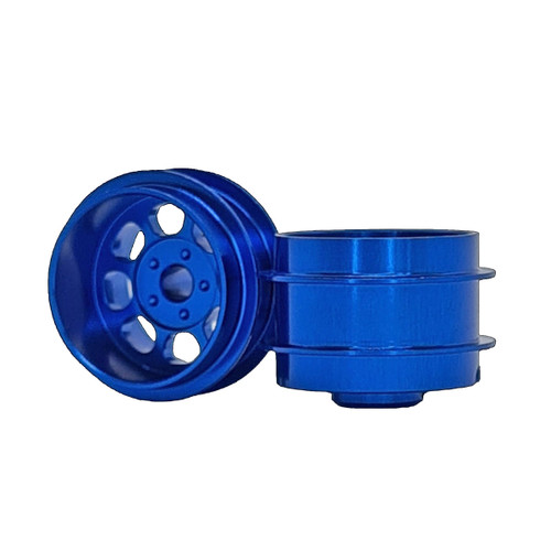 STAFFS172 Staffs Classic Deep Dish Aluminum Air Wheels 15.8x10mm Blue (2) 1:32 Slot Car Part