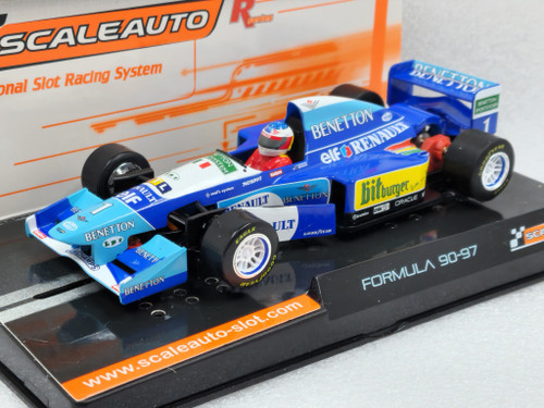 SC-6305 Scaleauto Formula 90-97 Racing Blue/White Temporada 1995 High-Nose Benetton, #1 1:32 Slot Car