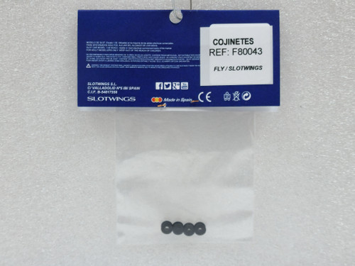 F80043 Fly Plastic Bearings (4 Pieces) 1:32 Slot Car Part