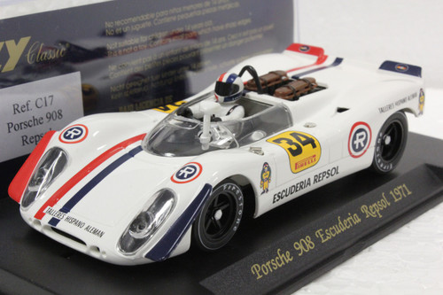 S12 Fly Porsche 908 1st Fly Anniversary Chrome 1:32 Slot Car