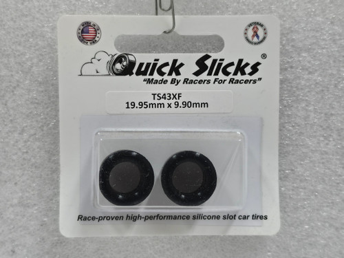 TS43XF Quick Slicks Silicone Tires for 14x10mm Thunder Slot Wheel