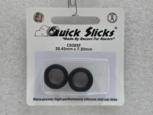 CB28XF Quick Slicks Silicone Tires for 15x7mm Aluminum Wheel