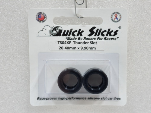 TS04XF Quick Slicks Silicone Tires for 14x10mm Thunder Slot McLaren Elva Wheels 1:32 Slot Car Part