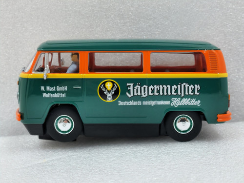 42034 Carrera VW Bus T2b Jägermeister *Analog/No Reverse Switch/No Case* 1:32 Slot Car