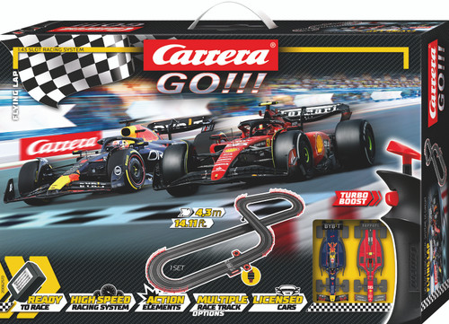 62572 Carrera GO!!! Flying Lap 1:43 Slot Car Set
