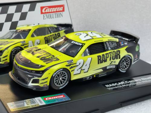 27767 Carrera Evolution NASCAR Camaro NextGen ZL1 Hendrick Motorsports Raptor - William Byron, #24 1:32 Slot Car