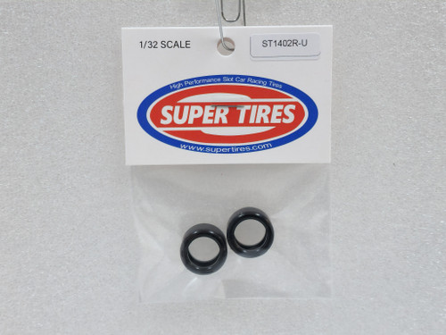 1402RU Super Tires - Urethane Tires for 15.9x8mm 1:32 Slot Car Part