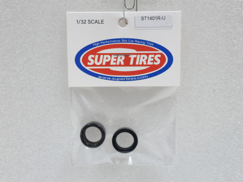 1401RU Super Tires - Urethane Tires for 15.9x8mm 1:32 Slot Car Part