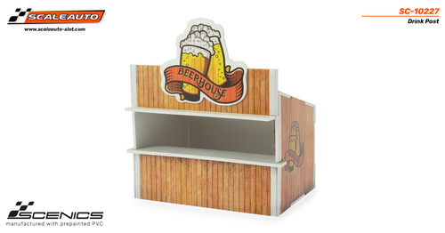 SC-10227 Scaleauto Beer House Concession Stand - Trackside Building 1:32 Slot Car Building