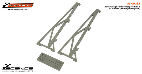 SC-10235 Scaleauto Advertising Panel Feet Support Type B - Height: 200mm (double panel option) 1:32 Slot Car Building