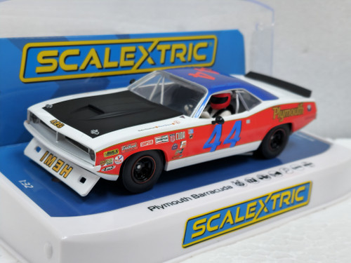 C4525 Scalextric Plymouth Barracuda Spa Summer Classic, #44 1:32 Slot Car *DPR*