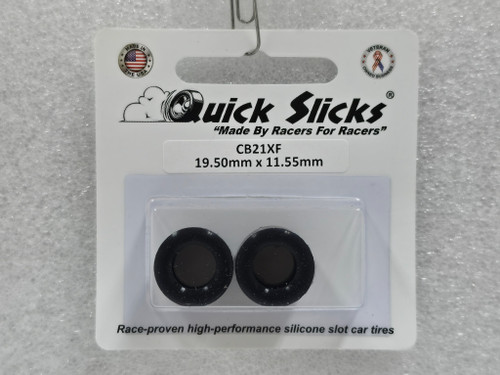 CB21XF Quick Slicks Silicone Tires for 14.5x12mm F1 Aluminum Wheel 1:32 Slot Car Part
