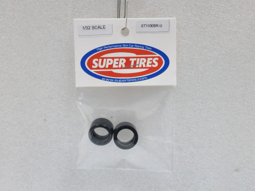1100BRU Super Tires - Urethane Tires Scalextric 17x11mm 1:32 Slot Car Part