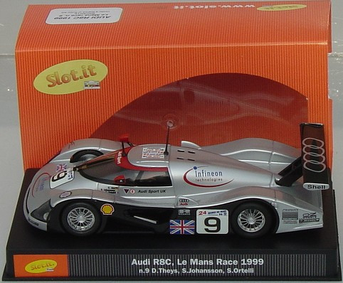 SICA12B Slot.it Audi R8C Le Mans 1999, #9 1:32 Slot Car - Great
