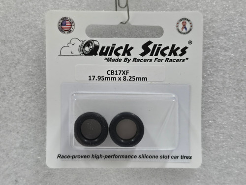 CB17XF Quick Slicks Silicone Tires for 14x8mm Aluminum Wheel 1:32 Slot Car Part
